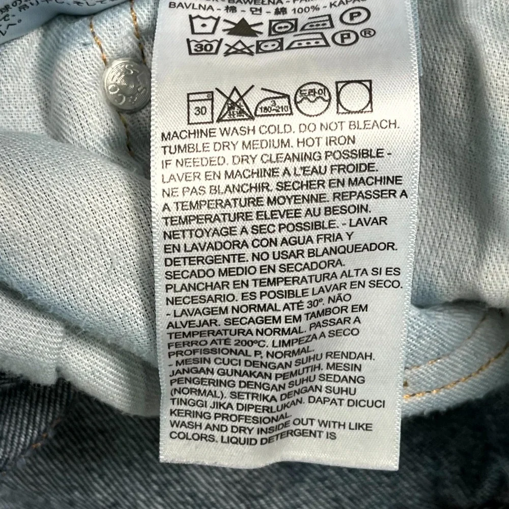 Levi's 505 Jeans Mens 38x29 Blue Denim Medium Wash Straight Leg Streetwear‎